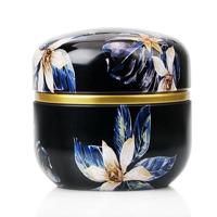HOOMIN Tea Box thee jar opslaghouder thee Caddies Matcha container mini koffie poeder organisator blikken multifunctionele ronde metalen kleur: Mosha - thumbnail