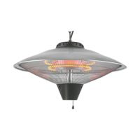 Kwarts Kachel EDM 07092 07092 2100 W Ø 56,5 x 30 cm Zwart - thumbnail