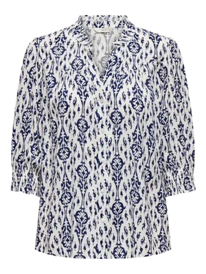 Only Onlraya 3/4 Shirt Wvn Noos T-shirts Night Sky Ocean Graphic