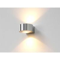 Wandlamp Artdelight Hudson 2 Lichts LED 2700K Dimbaar Aluminium - thumbnail