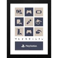 Playstation Framed Print - Hardware (30x40cm) - thumbnail