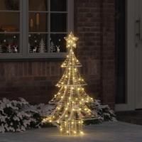 VidaXL Kerstboom met 120 led warmwit 120,5 cm pet - thumbnail