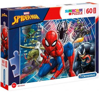 Clementoni legpuzzel super color maxi spiderman, 60st. Clementoni legpuzzel super color maxi spiderman, 60st.
