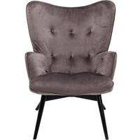 Kare Design Vicky Fauteuil - Fluweel Grijs - thumbnail