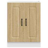 Spoelbakonderkast Kalmar 60x46x81,5cm bewerkt hout sonoma eiken - thumbnail