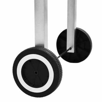 VidaXL Trolleybarbecue met 2 schappen houtskool xxl roestvrij staal