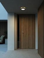 Ronde gevelverlichting zwart met ingebouwde LED lichtbron Nordlux Oliver - thumbnail