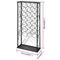 Wijnrek voor 28 flessen metaal - thumbnail