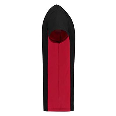 Tricorp T-shirt Bi-Color - Workwear - 102002 - zwart/rood - maat L