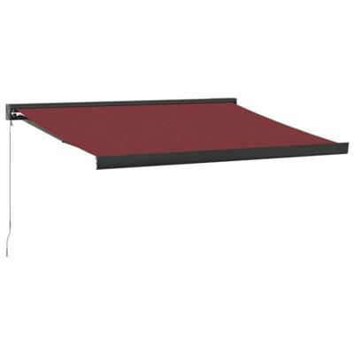 Luifel handmatig uittrekbaar 350x250 cm bordeauxrood