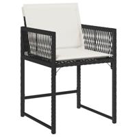 9-delige Tuinset poly rattan zwart - thumbnail