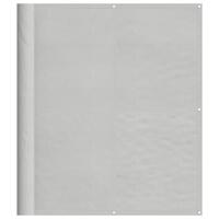 Balkonscherm 120x400 cm 100% oxford polyester lichtgrijs - thumbnail