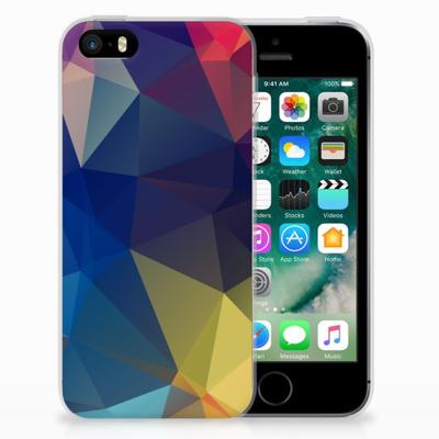 Apple iPhone SE | 5S | TPU Hoesje | Polygon Dark Apple iPhone SE | 5S | TPU Hoesje | Polygon Dark