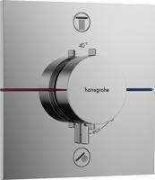 Hansgrohe ShowerSelect Comfort E thermostaat inbouw voor 2 functies met geïntergreerde zekerheidscombinatie volgens EN1717, chroom - thumbnail