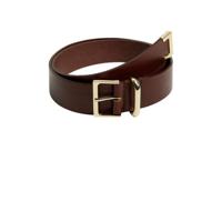 Mango leren riem bruin - thumbnail