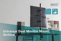 Digitus DA-90438 Monitorbeugel 1-voudig 5,1 cm (2) - 304,8 cm (120) Zwart Uittrekbaar, Draaibaar, In hoogte verstelbaar, Kantelbaar, Kantelbaar en roteerbaar, - thumbnail