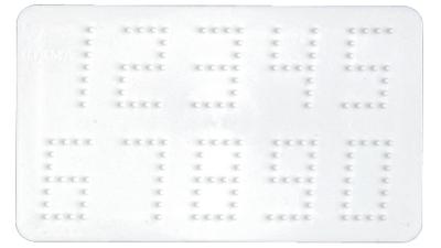 Hama strijkkralenbordje - nummers