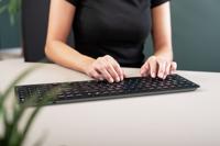 Bluetooth toetsenbord Cherry KW 9100 SLIM Zwart Qwerty Spaans - thumbnail