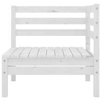3-delige Loungeset massief grenenhout wit - thumbnail