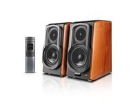 Edifier S1000W actieve wifi boekenplank speaker - Walnoot (per paar) - thumbnail