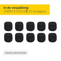Jabra Evolve2 40 Opberghoes – Zwarte Draagtas Headset, Set van 10 - thumbnail