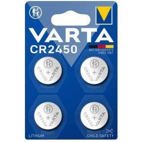 Varta Knoopcel CR2450 3 V 4 stuk(s) Lithium VARTA LITHIUM Coin CR2450 Blister 4