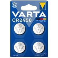Varta Knoopcel CR2450 3 V 4 stuk(s) Lithium VARTA LITHIUM Coin CR2450 Blister 4 - thumbnail