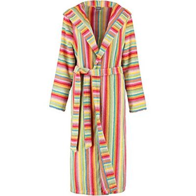 Cawö Cawo Dames Badjas 7081 Badstof met Capuchon Multi 46