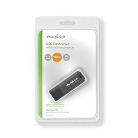 Nedis Flash Drive | 128 GB | USB Type-A | 80 MB/s | 10 MB/s | 1 stuks - FDRIU3128BK FDRIU3128BK Nedis Flash Drive | 128 GB | USB Type-A | 80 MB/s | 10 MB/s | 1 stuks - FDRIU3128BK FDRIU3128BK