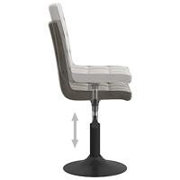 Eetkamerstoelen draaibaar 2 st fluweel donkergrijs - thumbnail