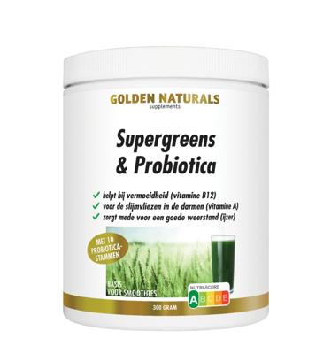 Golden Naturals Supergreens & Probiotica Poeder