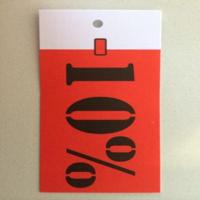 Hangetiket 35x70 mm -10% gesneden 250st - thumbnail