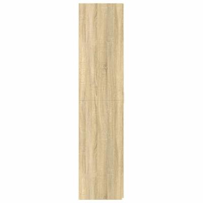 Hoge kast 70x42,5x185 cm bewerkt hout sonoma eikenkleurig
