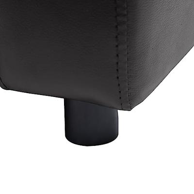 Hondenbank 80x50x40 cm kunstleer zwart