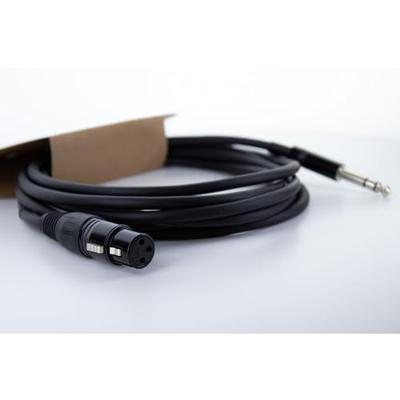 Cordial EM 1,5 FV XLR Verbindingskabel [1x XLR-bus 3-polig - 1x Jackplug male 6,3 mm (stereo)] 1.50 m Zwart