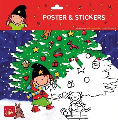 Kleurposter Heksje Mimi viert Kerstmis Kleurposter Heksje Mimi viert Kerstmis