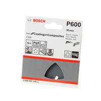 Bosch Accessoires Schuurblad 93mm , 5 stuks, korrel 600 - 2608605199 - thumbnail