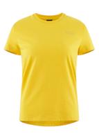 Klättermusen T-shirt Runa dames katoen geel - thumbnail