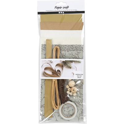Creativ Company Creatieve mix, papier knippen, naturel, 1 doos Creativ Company Creatieve mix, papier knippen, naturel, 1 doos