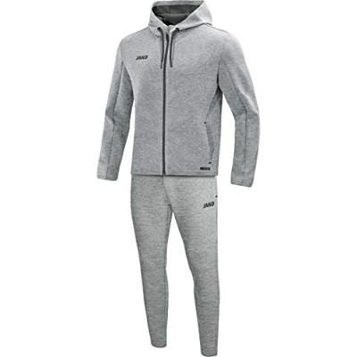 JAKO M9729 Joggingpak Met Kap Premium Basics - Grijs Gemeleerd - S