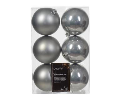 Kerstbal kunststof d8 cm mgrs 6st kerst Decoris - Decoris Kerstbal kunststof d8 cm mgrs 6st kerst Decoris - Decoris