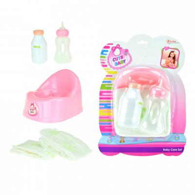 Toi-Toys Toi toys babypotje met drinkfles + luier Toi-Toys Toi toys babypotje met drinkfles + luier