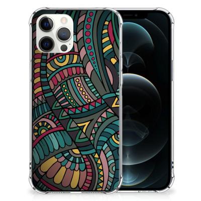 iPhone 12 Pro Max Doorzichtige Silicone Hoesje Aztec iPhone 12 Pro Max Doorzichtige Silicone Hoesje Aztec