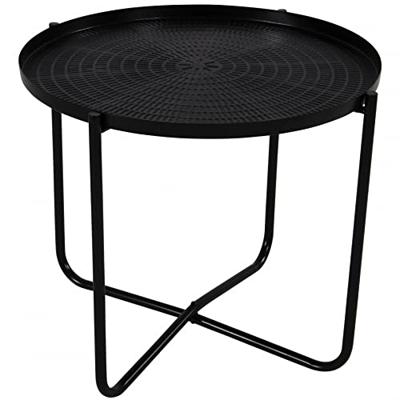 El Hierro bijzettafel zwart 35 cm