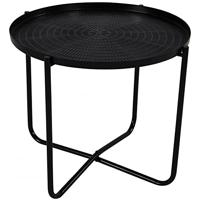El Hierro bijzettafel zwart 35 cm - thumbnail