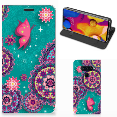 LG V40 Thinq | Bookcase | Cirkels en Vlinders LG V40 Thinq | Bookcase | Cirkels en Vlinders