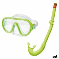 Snorkelbril en -buis voor Kinderen Intex Adventurer Groen - thumbnail
