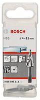 Bosch Accessories 2608597518 HSS Getrapte boor 4 - 12 mm Gezamenlijke lengte 50 mm 3 vlakken schacht 1 stuk(s) - thumbnail