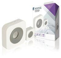 Draadloze Deurbel Set Batterijgevoed 90 dB Wit/Grijs - thumbnail