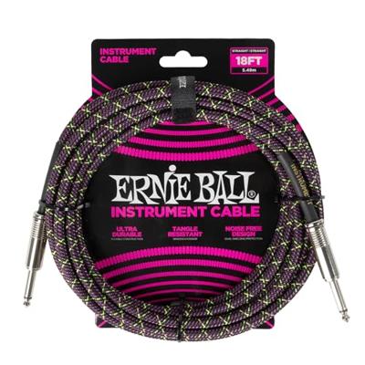 Ernie Ball 6431 Braided Purple Python instrumentkabel 5,5 meter